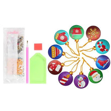 Cargar imagen en el visor de la galería, Colgante de Árbol de Navidad con Conjunto de 10 piezas