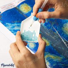 Cargar imagen en el visor de la galería, Punto de Cruz Diamante - Jarrón con amapolas rojas - Van Gogh