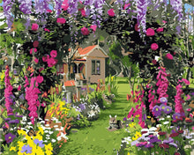 Cargar imagen en el visor de la galería, Pintar por números - Jardín florido colorido