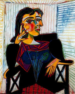 Pintar por números | Picasso - Retrato de Dora | Novedades Reproducción de obras de arte Retrato pintura abstracta Fácil | FiguredArt