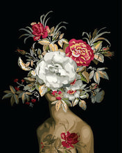 Cargar imagen en el visor de la galería, Pintar por numeros Figured&#39;Art - Mujer y explosión de flores