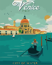 Cargar imagen en el visor de la galería, Pintar por numeros Figured&#39;Art - Póster de viaje Venecia 2