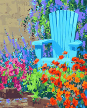 Cargar imagen en el visor de la galería, Pintar por numeros Figured&#39;Art - Silla en el jardín
