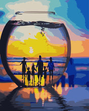 Cargar imagen en el visor de la galería, Familia feliz junto al agua