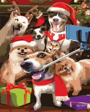 Cargar imagen en el visor de la galería, Selfie de perros en Navidad