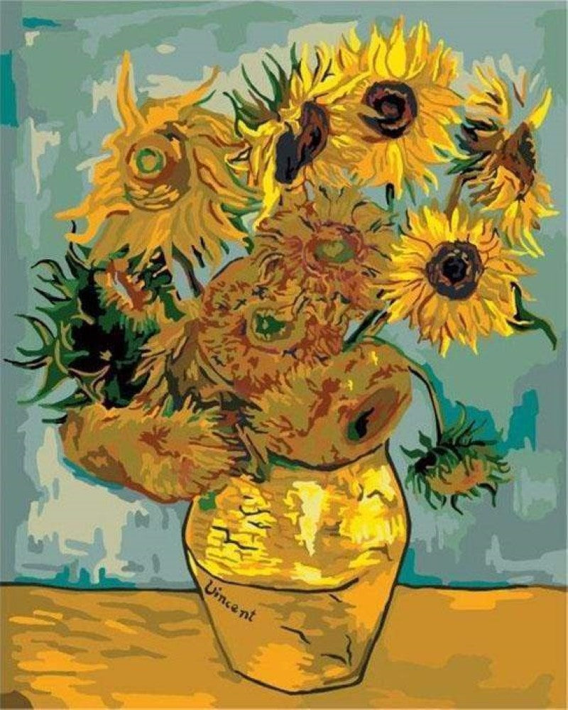 Punto de Cruz - Los girasoles - Van Gogh