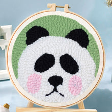 Cargar imagen en el visor de la galería, Punch Needle Cabeza de panda
