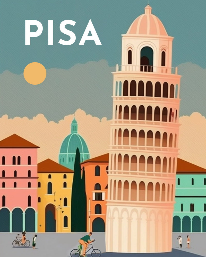 Diamond Painting - Póster de viaje Pisa