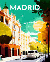 Cargar imagen en el visor de la galería, Diamond Painting - Póster de viaje Madrid