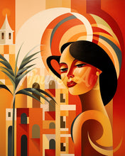 Cargar imagen en el visor de la galería, Diamond Painting - Mujer Art Deco en Cuba