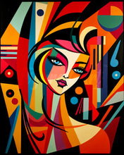 Cargar imagen en el visor de la galería, Diamond Painting - Mujer Abstracta al Estilo Picasso