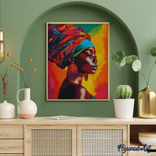 Cargar imagen en el visor de la galería, Diamond Painting - Dama Africana Vívida