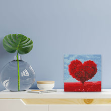 Cargar imagen en el visor de la galería, Mini Diamond Painting 25x25cm - Árbol rojo del corazón