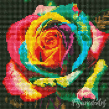 Cargar imagen en el visor de la galería, Mini Diamond Painting 25x25cm - Rosa Multicolor