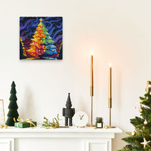 Cargar imagen en el visor de la galería, Mini Diamond Painting 25x25cm - Árbol de Navidad Colorido