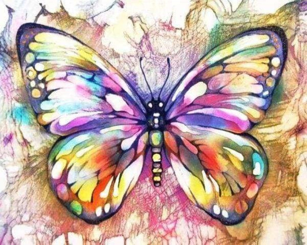 Punto de Cruz - Mariposa y colores
