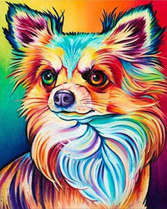 Diamond Painting - Retrato de perro color