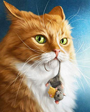 Cargar imagen en el visor de la galería, Diamond Painting - Gato y su ratón