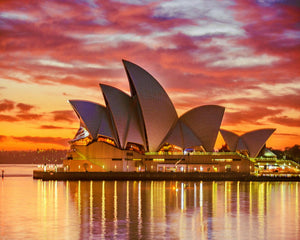 Diamond Painting - Ópera de Sydney al atardecer