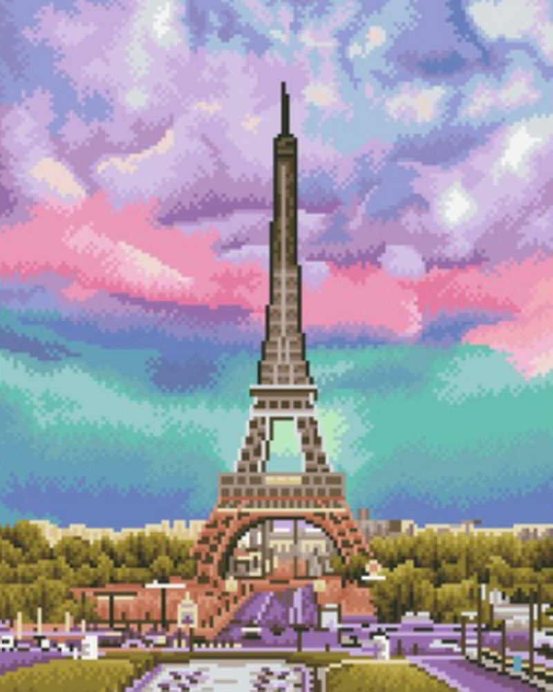 Diamond Painting - Vista de la Torre Eiffel