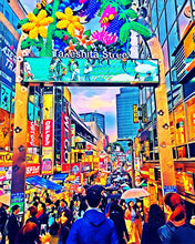 Cargar imagen en el visor de la galería, Pintar por números Tokio Harajuku Figured&#39;Art Avanzado Novedades Ciudades Paisajes