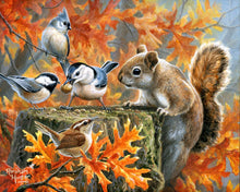 Cargar imagen en el visor de la galería, Pintar Por Números - Ardilla traviesa - Figuredart - Intermedio Animales Pájaros Flores Ardillas Novedades