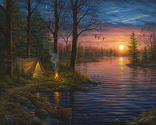 Cargar imagen en el visor de la galería, Pintar Por Números - Camping en el borde del lago - Figuredart - Avanzado Paisajes Novedades
