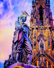 Cargar imagen en el visor de la galería, Pintar por números Estatua de Edimburgo Figured&#39;Art Intermedio Novedades Ciudades Paisajes