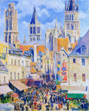 Cargar imagen en el visor de la galería, Diamond Painting - Rue de l&#39;épicerie, Rouen - Camille Pissarro