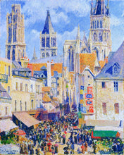 Cargar imagen en el visor de la galería, Punto de Cruz - Calle de la Épicerie, Ruán - Camille Pissarro