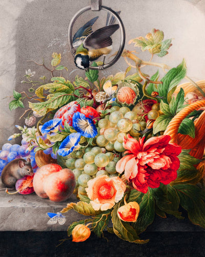 Pintar por números - Flores y fruta - Herman Henstenburgh