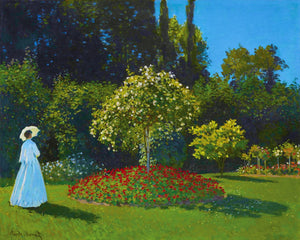Diamond Painting - Dama en blanco en el jardín - Monet