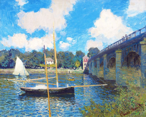 Punto de Cruz - El puente de Argenteuil - Monet