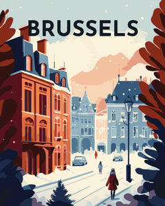 Póster de viaje Bruselas