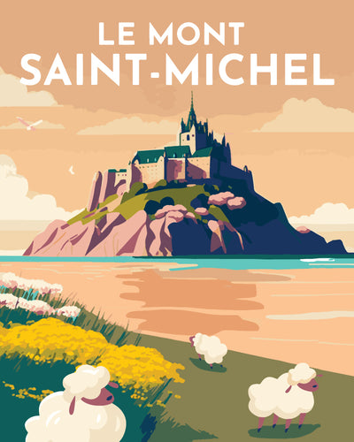 Póster de viaje Mont Saint-Michel
