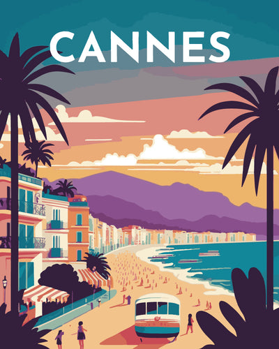 Póster de viaje Cannes