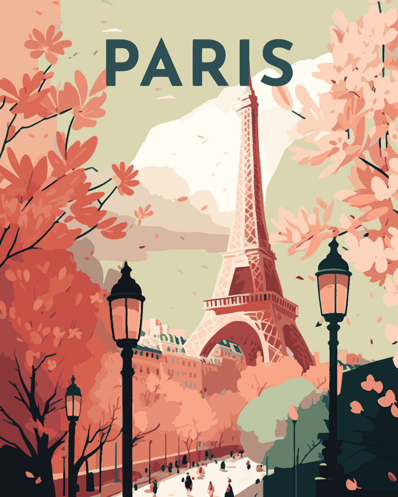 Póster de viaje París II