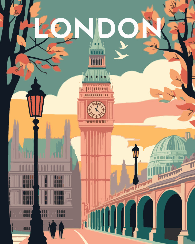 Póster de viaje Londres 2