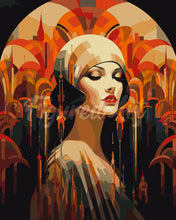 Cargar imagen en el visor de la galería, Pintar por numeros Figured&#39;Art - Mujer Art Deco