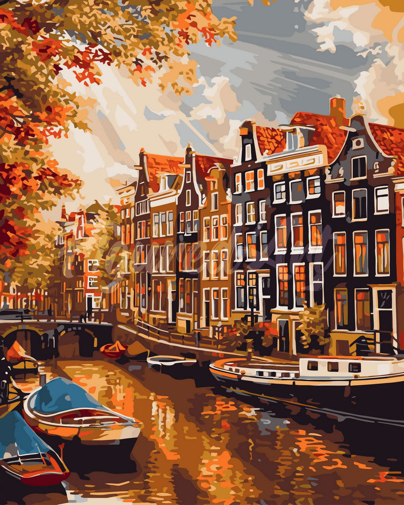 Pintar por numeros Figured'Art - Sol en Ámsterdam