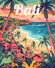 Cargar imagen en el visor de la galería, Pintar por numeros Figured&#39;Art - Póster de Viaje Bali