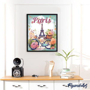 Póster de Viaje París en Flor