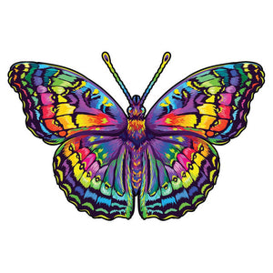Puzzle de madera - Mariposa Arcoíris