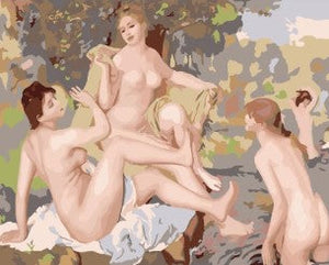 Pintar por números - Renoir - Les Grandes Baigneuses