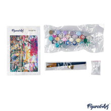 Cargar imagen en el visor de la galería, Pintar Por Números - Flores Azul Púrpura - Figuredart - Flores