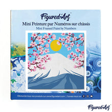 Cargar imagen en el visor de la galería, Mini Pintura por Números 20x20cm con bastidor Monte Fuji