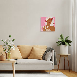 Mini Pintura por Números 20x20cm con bastidor La vida en rosa