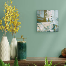 Cargar imagen en el visor de la galería, Mini Pintura por Números 20x20cm con bastidor Flor blanca