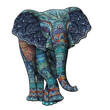 Cargar imagen en el visor de la galería, Puzzle de madera - Elefante Sereno