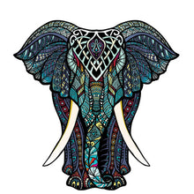 Cargar imagen en el visor de la galería, Puzzle de madera - Elefante Místico